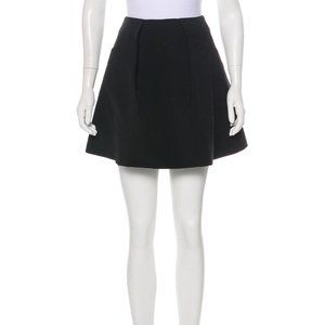 New black Steven Alan wool flare skirt size 2
